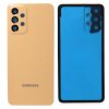 Samsung Galaxy A23 5G (SM-A236) hátlap + fényképező tok - narancssárga színű  (Peach)