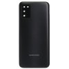 Samsung Galaxy A03s (SM-A037G) hátlap + fényképező tok - fekete színű (Black)