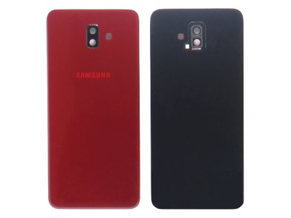 Capac spate Samsung Galaxy J6+ (j610) + sticlă cameră foto - roșu