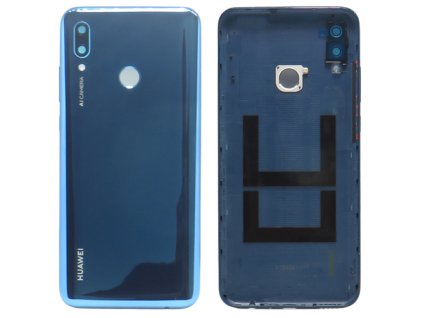 Capac spate Huawei P-Smart 2019 + sticlă cameră foto - albastru