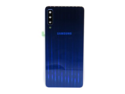 Capac spate Samsung A7 2018 (a750) + sticlă cameră foto - albastru