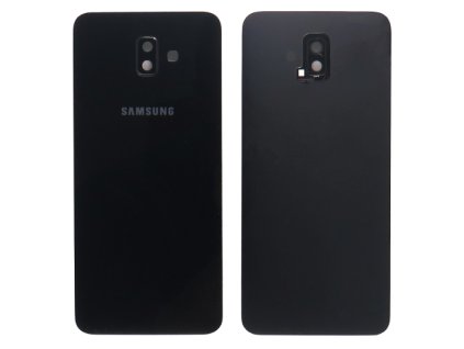 Capac spate Samsung Galaxy J6+ (j610) + sticlă cameră foto - negru