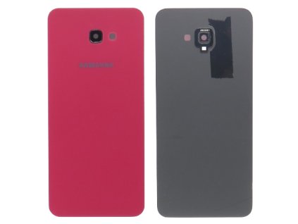 Capac spate Samsung Galaxy J4+ (j415) + sticlă cameră foto - roșu