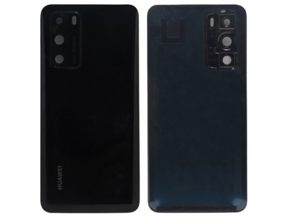 Capac spate Huawei P40 + sticlă cameră foto - negru