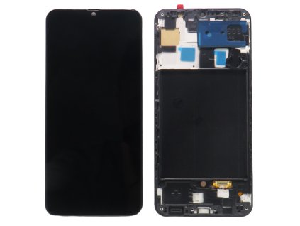 Display LCD Incell de rezervă pentru Samsung Galaxy A50 (SM-A505F) + touchpad negru + Cadru