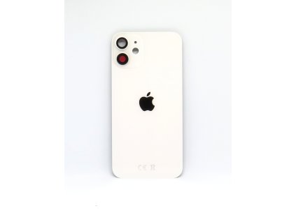 Sticlă spate Iphone 12 mini + sticlă cameră foto - White