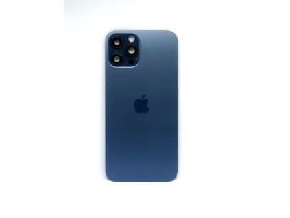 Sticlă spate Iphone 12 Pro Max + sticlă cameră foto -Blue