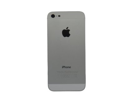 Capac spate Apple iPhone 5 alb (White) + butoane