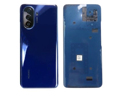 Capac spate  Huawei Nova Y70 + sticlă cameră foto - albastru (Crystal Blue)