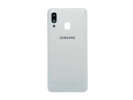 Capac spate  Samsung Galaxy A40 (SM-A405) + sticlă cameră foto - alb (White)