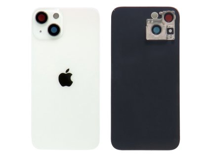 Sticlă spate Apple Iphone 13 + sticlă cameră foto - alb (Starlight)