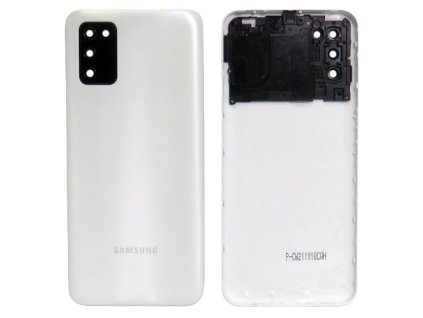 Capac spate Samsung Galaxy A03s (SM-A037G) + sticlă cameră foto - alb (White)