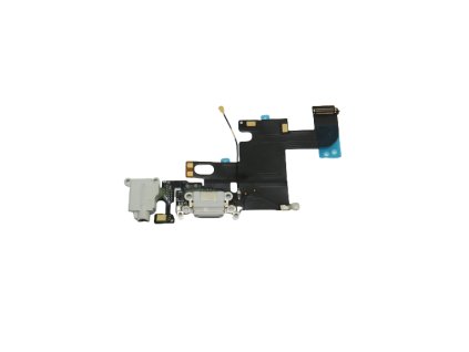 Apple iPhone 6 - Conector de încărcare + microfon + cablu flexibil - gri
