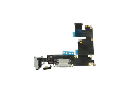 Apple iPhone 6 Plus - Conector de încărcare + microfon + cablu flexibil - gri