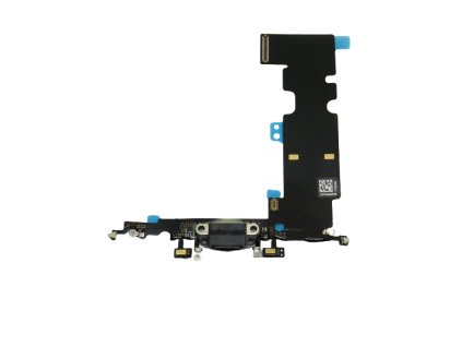 Apple iPhone 8 Plus - Conector de încărcare + microfon + cablu flexibil - negru