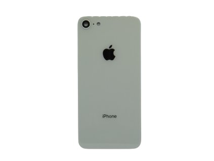 Sticlă spate Iphone 8 + sticlă cameră foto - argintiu (Silver)