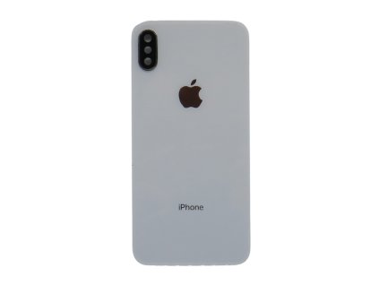 Sticlă spate Iphone X + sticlă cameră foto - alb