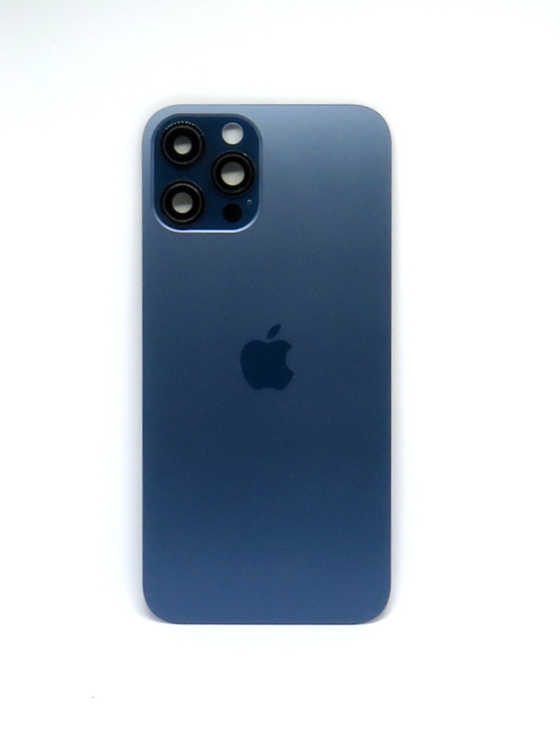 Apple Sticlă spate Iphone 12 Pro Max + sticlă cameră foto -Blue