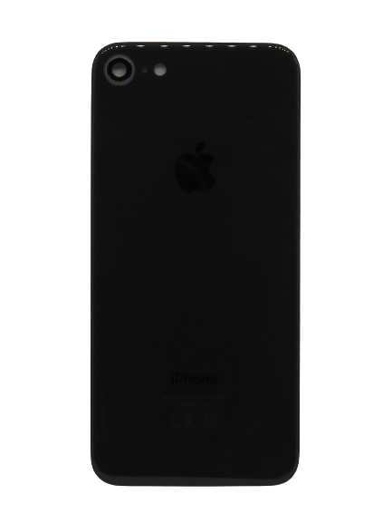 Apple Sticlă spate Iphone 8 + sticlă cameră foto - negru (Space grey)