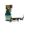 Apple iPhone 8 - Conector de încărcare + microfon + cablu flexibil - alb