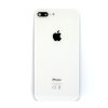 Sticlă spate Iphone 8 Plus + sticlă cameră foto - argintiu (Silver)