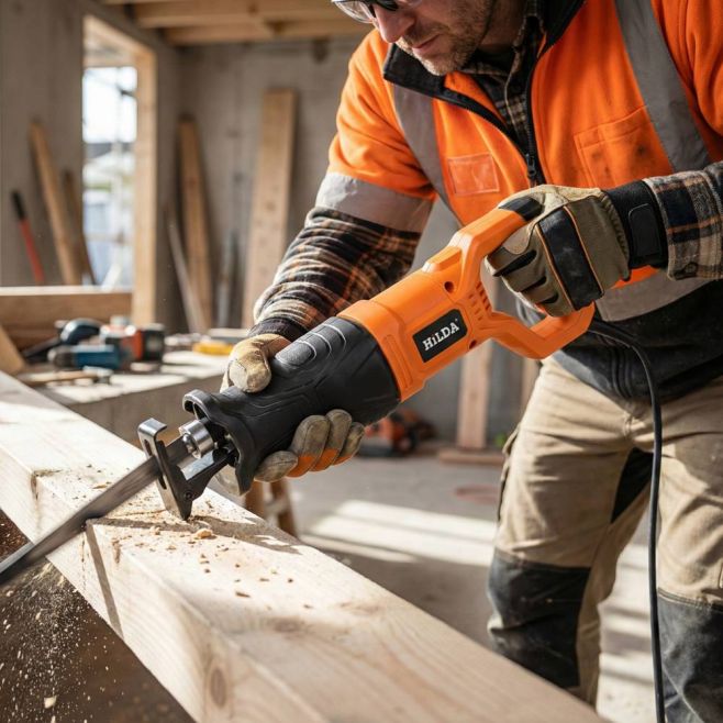 Fierăstrău sabie HILDA 750 W – putere, precizie și utilizare versatilă Cauți un fierăstrău fiabil, care să facă față...