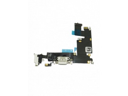Apple iPhone 6 Plus - Nabíjací Konektor + Jack Konektor + Mikrofón + Flex Kábel - Biela