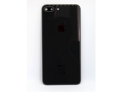 Apple iPhone 8 Plus zadné sklo + sklíčko kamery - čierna farba (Space Gray)
