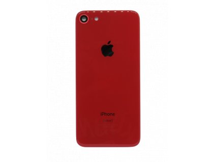Apple iPhone 8 zadné sklo + sklíčko kamery - červená farba (RED)