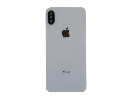 Apple iPhone X zadné sklo + sklíčko kamery - strieborná farba (Silver)