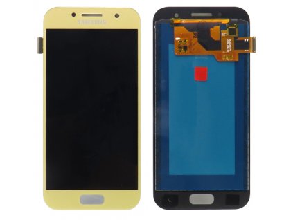 Náhrada LCD Displej Samsung Galaxy A3 2017 (a320) + dotyková plocha zlatá  - LCD náhrada, farba zlatá