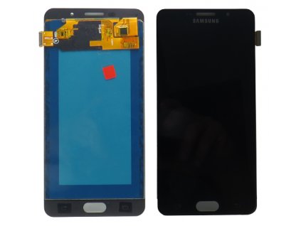 Náhrada LCD Displej Samsung Galaxy A7 2016 (a710) + dotyková plocha čierna  - LCD náhrada, farba čierna