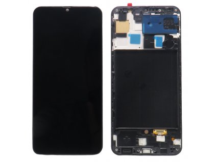 Náhrada Incell LCD Displej Samsung Galaxy A50 (SM-A505F) + dotyková plocha čierna + Rám  - Náhrada: Incell Kvalita + Rám
