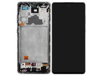 Samsung Galaxy A72 (SM-A725F), A72 5G (SM-A726B) displej + dotyková plocha čierna + Rám (Awesome Black) - Small OLED