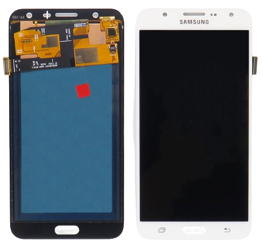 Náhrada LCD Displej Samsung Galaxy J7 2015 (j700) + dotyková plocha biela