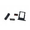 Apple iPhone 5 zadný kryt čierny (Black) + tlačidlá + SIM tray