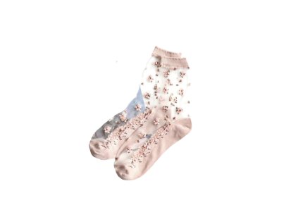 Priehladne ponozky ruzove