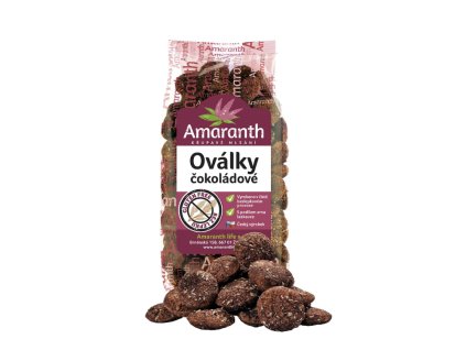 Amaranth ovalky.cokoladove bezlepkove