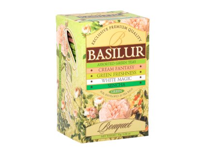 7633 1 basilur assorted green bouquet papier