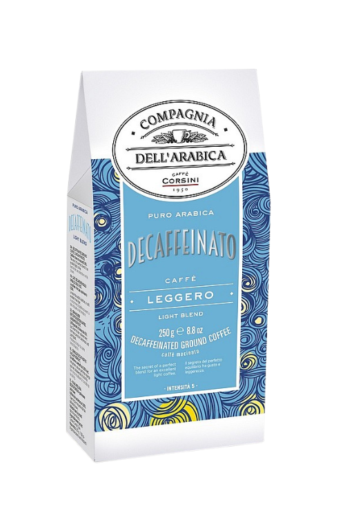 Corsini Pure Arabica Decaffeinato mletá 250g (6225)