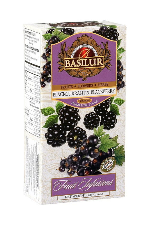 BASILUR Fruit Blackcurrant & Blackberry neprebal 25x2g (7325)