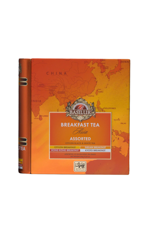 BASILUR Asian Breakfast Tea Book Assorted plech 32 ks (4341)