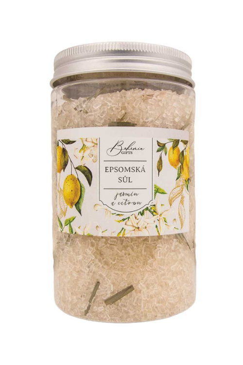 Epsomská soľ s bylinkami 400 g – jazmín a citrón (BC220241)