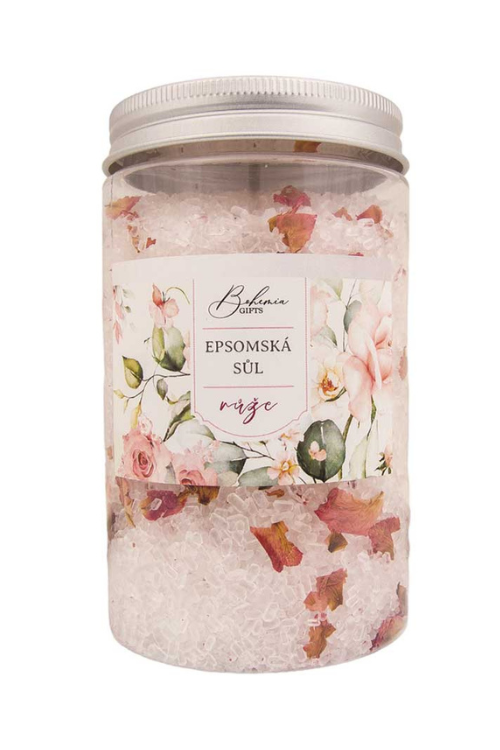 Epsomská soľ s bylinkami 400 g – ruža (BC220239)