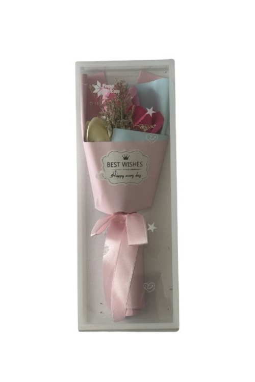 Kytička mydlových ruží ružová