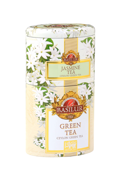 BASILUR 2v1 Jasmine & Green plech 30g & 70g (7539)