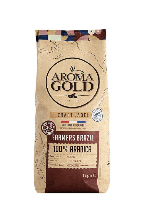 Aroma Gold Farmers Brazil zrno 1000g (5701)