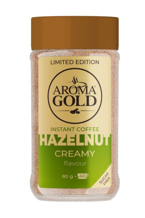 Aroma Gold Instant Hazelnut sklo 80g (5753)
