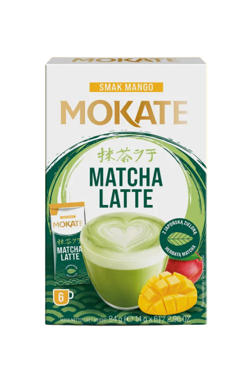 MOKATE Matcha LATTE mango 6x14g (MK82)