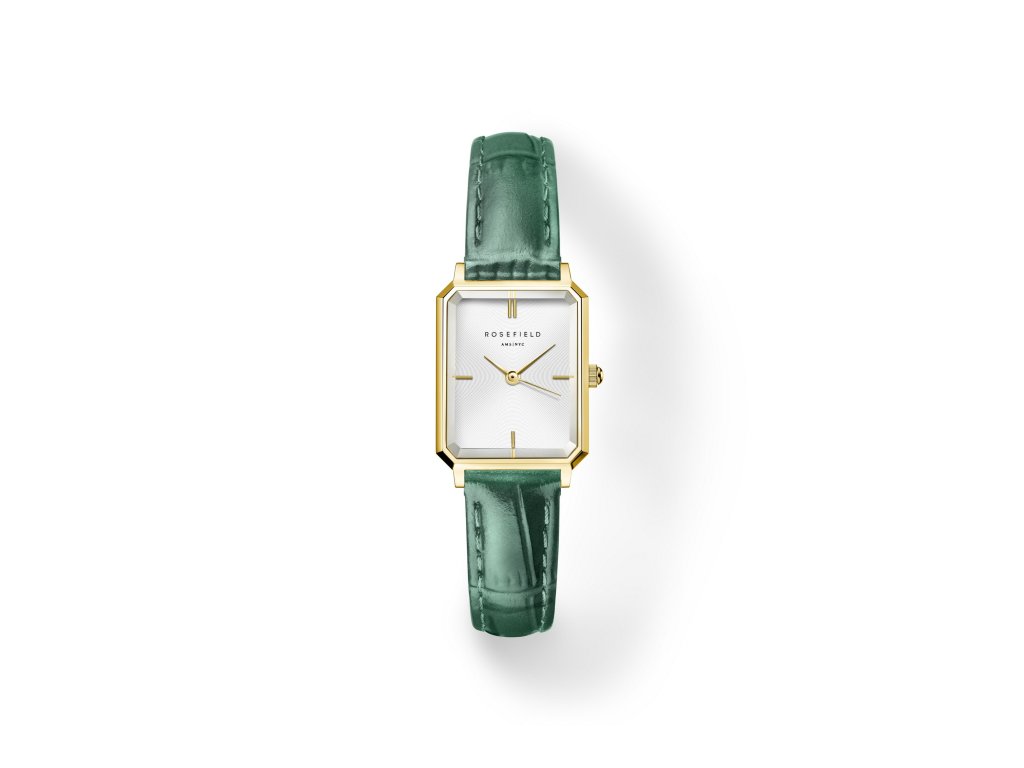 Rosefield Octagon XS Emerald Leather dámské hodinky OWGLG-O86